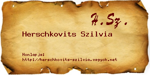 Herschkovits Szilvia névjegykártya